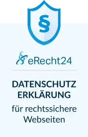 Datenschutzerklärung durch e-Recht24
